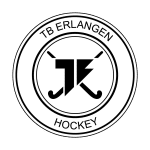 Fanlogo der Hockeyabteilung des TB Erlangens in schwarzer Schrift auf weißem Hintergrund